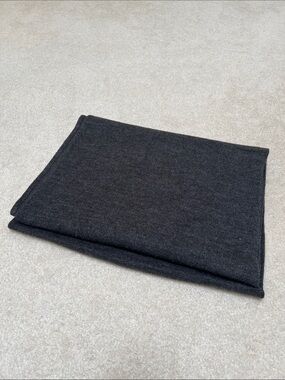 Dark Charcoal Knit Scarf - Classic Winter Accessory